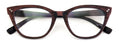 Progressive Multifocus Cat-eye Reading Glasses – Tri-Focal Clear Reader - Wood G