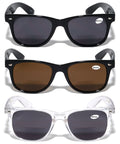 3 Pairs Classic Men Women BiFocal Reading Sunglasses - UV400 Protection Reader