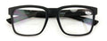 Men Rectangular Sport TR90 Clear Bifocal Reading Glasses - Lightweight Reader