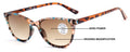 Women Marble Print Tinted Progressive Reading SunGlasses - Zero Power On Top UV