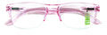 Half Rim Rectangular Progressive Multifocal Reading Glasses - Half Power On Top