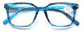 Modern Square Progressive Clear Lens Reading Glasses - Clear On Top - Multifocal