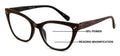 Progressive Multifocus Cat-eye Reading Glasses – Tri-Focal Clear Reader - Wood G