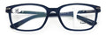 Men Modern Rectangular Progressive Reading Glasses - Zero Power On Top Reader