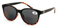 Women’s Bifocal 2-Tone Tortoise Reading Sunglasses – UV400 Tinted Lenses, Oval C
