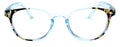 Women Round Translucent Floral Progressive Reading Glasses - Clear on Top - AR