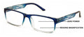 Modern Rectangular Progressive Reader - Clear On Top Reading Glasses - AR Coatin
