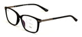 Men Modern Rectangular Progressive Reading Glasses - Zero Power On Top Reader