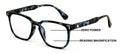 Matte Progressive Clear Reading Glasses - Anti Blue Blocker - Zero Power on Top