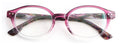 Oval Round Progressive Reading Glasses - Clear on Top - Mosaic Temple - AR Coat