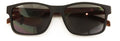 Men Modern Rectangular Tinted Reading SunGlasses - Wood Grain Temple Print UV