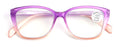 Women Translucent Progressive Reading Glasses - Clear Zero Power On Top Reader