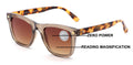 Tinted Progressive Reading Sunglasses For Men or Women - Zero Power On Top Reade