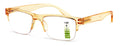 Half Rim Rectangular Progressive Multifocal Reading Glasses - Half Power On Top