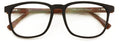 Large Men Wood Grain Printed Temple Clear Reading Glasses - Wide Fitment 148MM