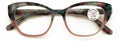 Women Cateye Progressive Clear Bifocal Reading glasses - No Line or Bubble - Zer