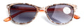 Women Marble Print Tinted Progressive Reading SunGlasses - Zero Power On Top UV