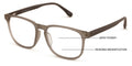 Large Men Wood Grain Printed Temple Progressive Bifocal Reading Glasses -No Line