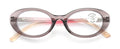 Women Bold Round Oval Progressive Reading Glasses Zero Power Clear on Top CR30
