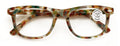 Marble Fashion Clear Progressive Reading Glasses - Zero Power On Top - AR Coatin