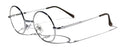 KIDS Scientist Wizard Nerd Fake Round Costume Clear Lens Eye Glasses Ages 3-12