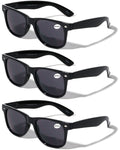 3 Pairs Classic Men Women BiFocal Reading Sunglasses - UV400 Protection Reader