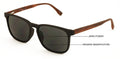 Large Men Wood Printed Temple Progressive Bifocal Reading SunGlasses No Line 148