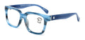 Large Square Oversized Anti Blue Blocker Reading Glasses - UV Protection Clear
