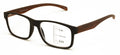 Men Rectangular Progressive Reading Glasses No Line Clear on Top Bifocal Reader
