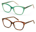 2 Pairs Women Optical Frame Translucent Fashion Reading Glasses Reader ZT105