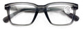 Men Matte Bold Progressive Reading Glasses - Clear Zero Power On Top - No Bubble