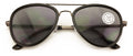 Large Metal Tear Drop Progressive Reading Sunglasses - Zero Power On Top No Line