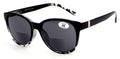 Women’s Bifocal 2-Tone Tortoise Reading Sunglasses – UV400 Tinted Lenses, Oval C