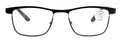 Men Large Metal Clear Progressive Reading Glasses Zero Power On Top - No Bubble