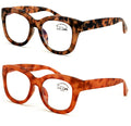 2 Pairs Glasses Blue Light Blocking, UV Computer Readers Reading Bold Eye Clear