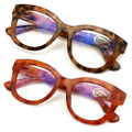 2 Pairs Glasses Blue Light Blocking, UV Computer Readers Reading Bold Eye Clear