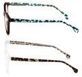 2 Pairs Women 2 Tone Oval Tortoise Temple Optical Frame Fashion Reading Glasses ZT102