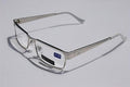 Pablo Zanetti Metal reading glasses slim rectangle Silver White +1.50 1264 - Vision World
