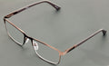 Men Premium Optical Frame Wide Large Head Reading Glasses Rectangular Metal 144M