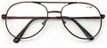 Quality Metal Aviator Reading Glasses - Spring Hinge Tear Drop Reader gold brown - Vision World