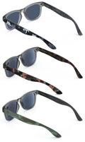 3 Pairs Matte Military Camouflage Print Classic Comfortable Reading SunGlasses