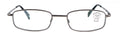 Metal Slim Lightweight Progressive Clear Reading Glasses - Zero Power on Top
