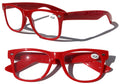 2 Pairs Classic comfortable reading glasses - unisex readers by Vision World - Vision World