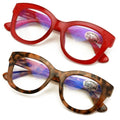 2 Pairs Glasses Blue Light Blocking, UV Computer Readers Reading Bold Eye Clear
