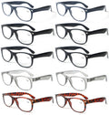 10 Pairs Comfortable Classic Reading Glasses for Men or Women – Lightweight Read