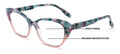 Women Cateye Progressive Clear Bifocal Reading glasses - No Line or Bubble - Zer