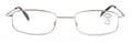 Metal Slim Lightweight Progressive Clear Reading Glasses - Zero Power on Top
