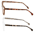 2 Pairs Women 2 Tone Oval Tortoise Temple Optical Frame Fashion Reading Glasses ZT102