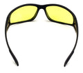 BiFocal Black Sunglasses With Yellow Night Driving Lens - 100% UV Protection. - Vision World