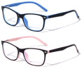 2 Pairs Kids Blue Light Blocking Glasses Anti Eyestrain UV Protection Computer - Vision World